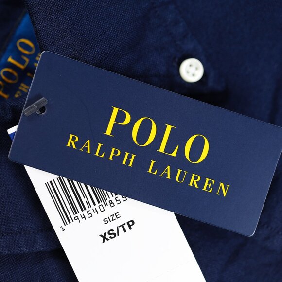 NWT Polo Women LS Classic Fit Oxford Shirt Dark Navy MSRP $128.00 - Picture 3 of 3